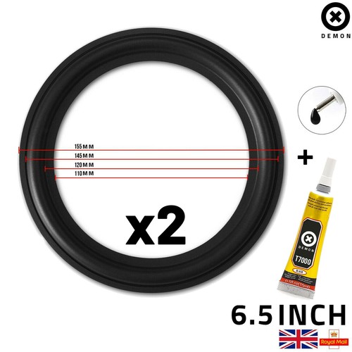 Inch rubber woofer - 2x,
