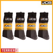 JCB - Men's Black Work Socks - High Protection | 12 Pairs | U.K. Size 6-11