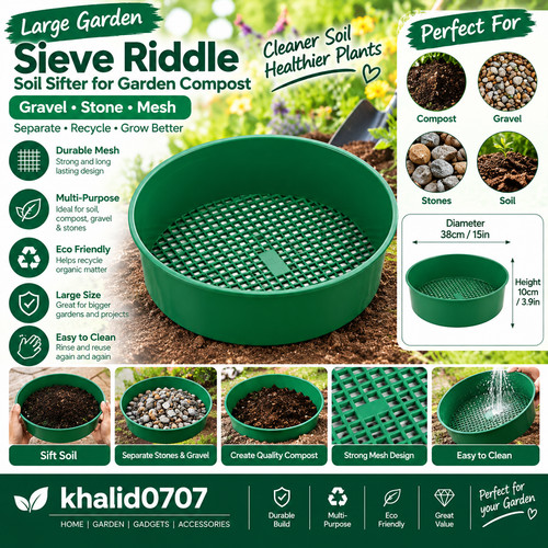 Large garden soil - soil, sieve