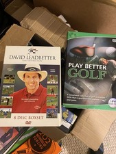 David Leadbetter Golf Instruction and Play Better Golf, Both 8 Disc Boxsets