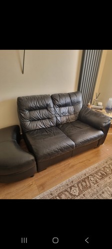 Dfs leather corner sofa - dfs,