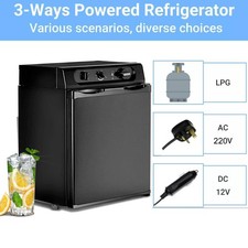 Smad 3 Way 43L Gas Absorption Caravan Fridge Motorhome Campervan LPG/Mains/12V