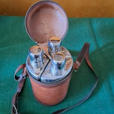 Vintage Glass Triple Bottles x