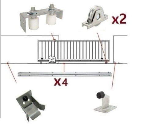Sliding gate kit tracks - sliding,