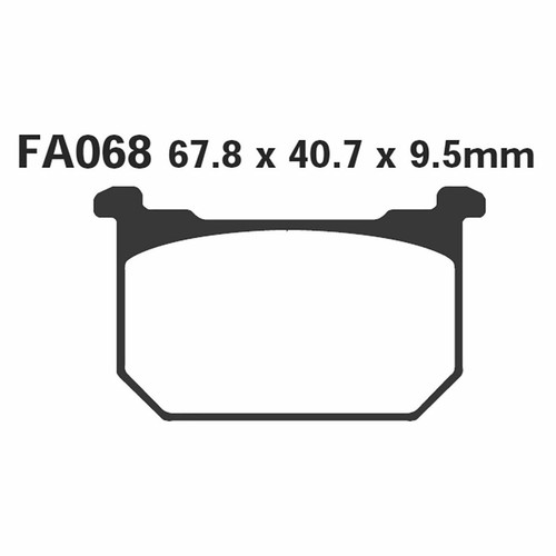 Pair pads ebc fa068 for - ebc,