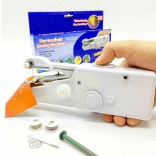Mini Handheld Wireless Sewing Machine Hand Held Thread Stitch Clothes Portable
