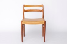 Vintage Beech Wood Kitchen Chair - 1960s German Design, Grey Upholstery