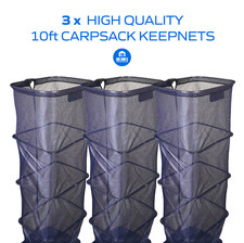 3 x Quality Carp Keepnet 10ft