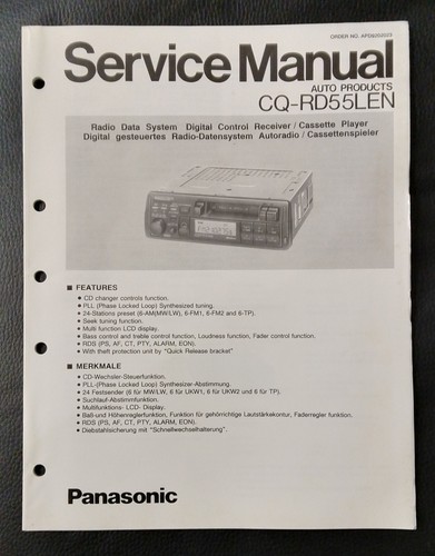 Panasonic rd55len auto car - panasonic, cq-rd55len