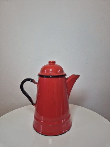 Vintage polish red enamel - polish,