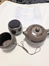 Creative Fengming Purple Clay Teapot Handmade Xishi Zisha Pot 2 bowls