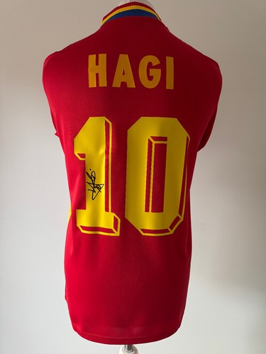 Signed gheorghe hagi shirt - signed,