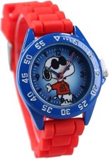 Snoopy Peanuts Childrens Analogue Watch with Silicon Strap