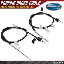 2x Hand Brake Cable Rear Side for Kia Picanto I SA 2005-11 1.0 1.1 5977007010