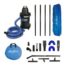 Gutter vacuum. skyVac Mighty Atom wet & dry exterior cleaning vac. 4 Pole.