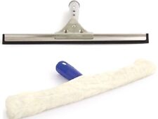 Professional Window Cleaning Equipment Glass Rubber 14" Squeegee Blade + Cleaner