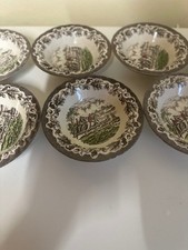 Vintage Myotts Country Life Round soup Bowl Churchil   The Georgian Collection