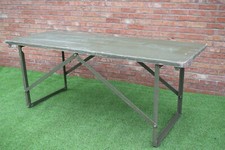 British Army - Military - MOD - Large Heavy Duty Wooden Trestle Folding Table
