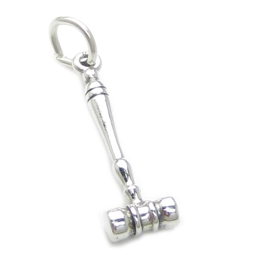 Gavel sterling silver - , charm