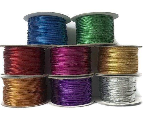 Metallic soutache braid - metallic,