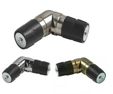 35mm Single Corner Curtain Pole Joints Elbow For Bendable Bay Windows