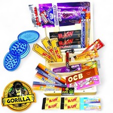 Wooden Smoking Gift Boxes Set RAW Papers Juicy Jay Rolling Kit Pick & Choose