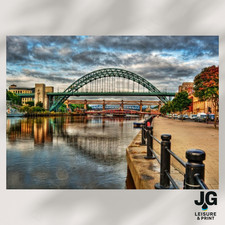 Tyne Bridge Picture Wall Art | Newcastle Millennium Print | Poster Unframed 