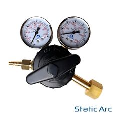 GAS BOTTLE PRESSURE FLOW REGULATOR DUAL GAUGE ARGON CO2 OXYGEN ACETYLENE WELDING
