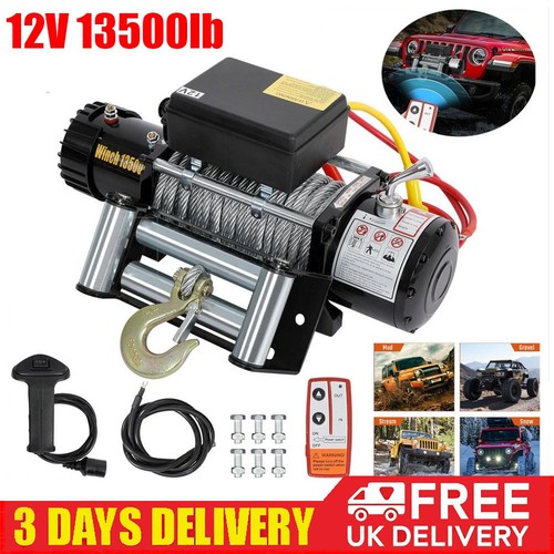 Heavy duty electric winch - heavy, 12v