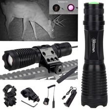 Rechargeable 850/940nm IR Infrared Flashlight Night Vision Torch Light Gun Mount