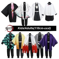 Demon Slayer Kimetsu no Yaiba Anime Costume Outfit Wigs Halloween Cosplay Party