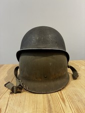 Original WW2 M1 Fixed Bail Hawley Liner Helmet Set