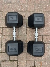Hex Dumbells 35kg Pair With
