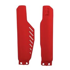 HONDA CR80 1996-2002 Red Polisport Plastic Front Lower Fork Guards Fairings