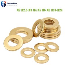 Brass Washers 2mm 2.5mm 3mm 4mm 5mm 6mm 8mm 10mm 12mm - 24mm Excellent Quality