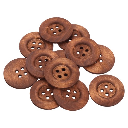 30pcs large wooden buttons - large,