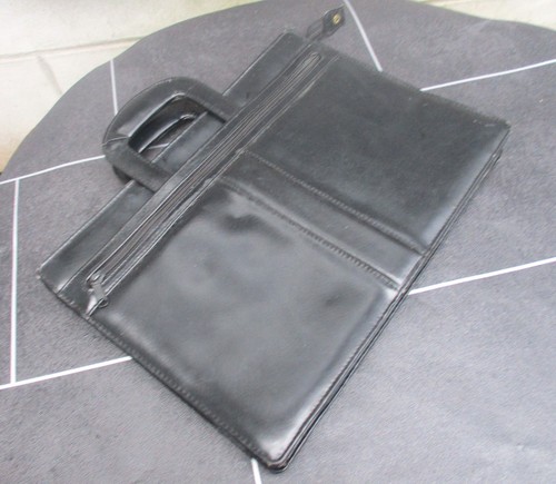 Vintage real black leather - vintage,