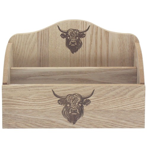 Highland cow letter rack - highland,