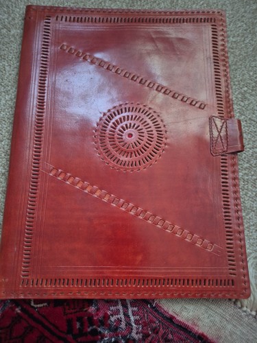 Vintage hand tooled leather - vintage,