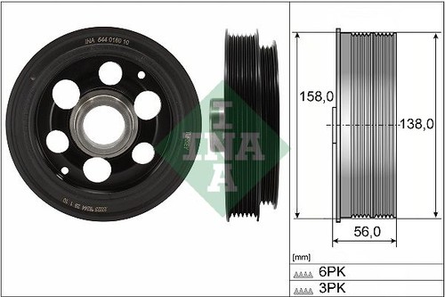 Ina 544018010 crankshaft belt - 544018010,