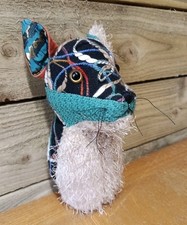 Dora Designs Fox Trophy Head - Patchwork Cloth Shabbh Chic Country House 