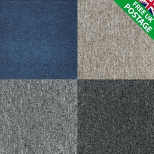 Luxury Carpet Tiles Office Flooring Glue Down Box of 20 = 5m2 pack Wholesale New