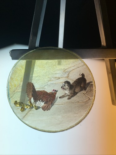 Magic lantern victorian glass - lantern,