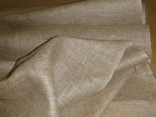 Hessian fabric woven natural - hessian,