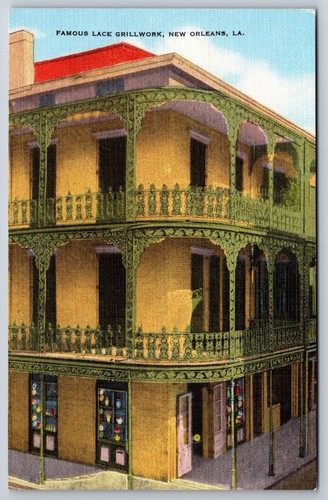 Postcard famous lace grillwork - postcard,