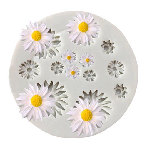 Mini daisy flowers silicone - flowers,