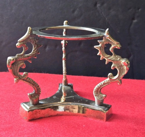 Vintage solid brass mcm dragon - solid,