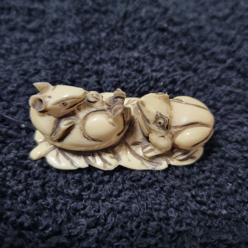Netsuke japanese figurine rat - japanese,