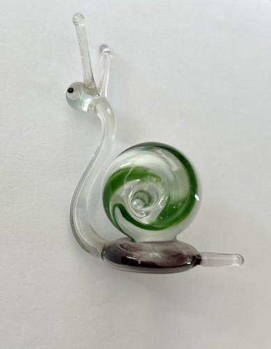 Vintage art snail glass - art, murano