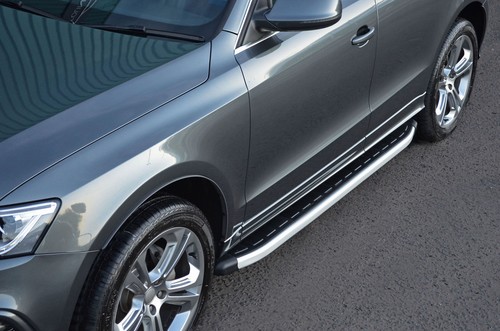 Aluminium side steps bars - aluminium,